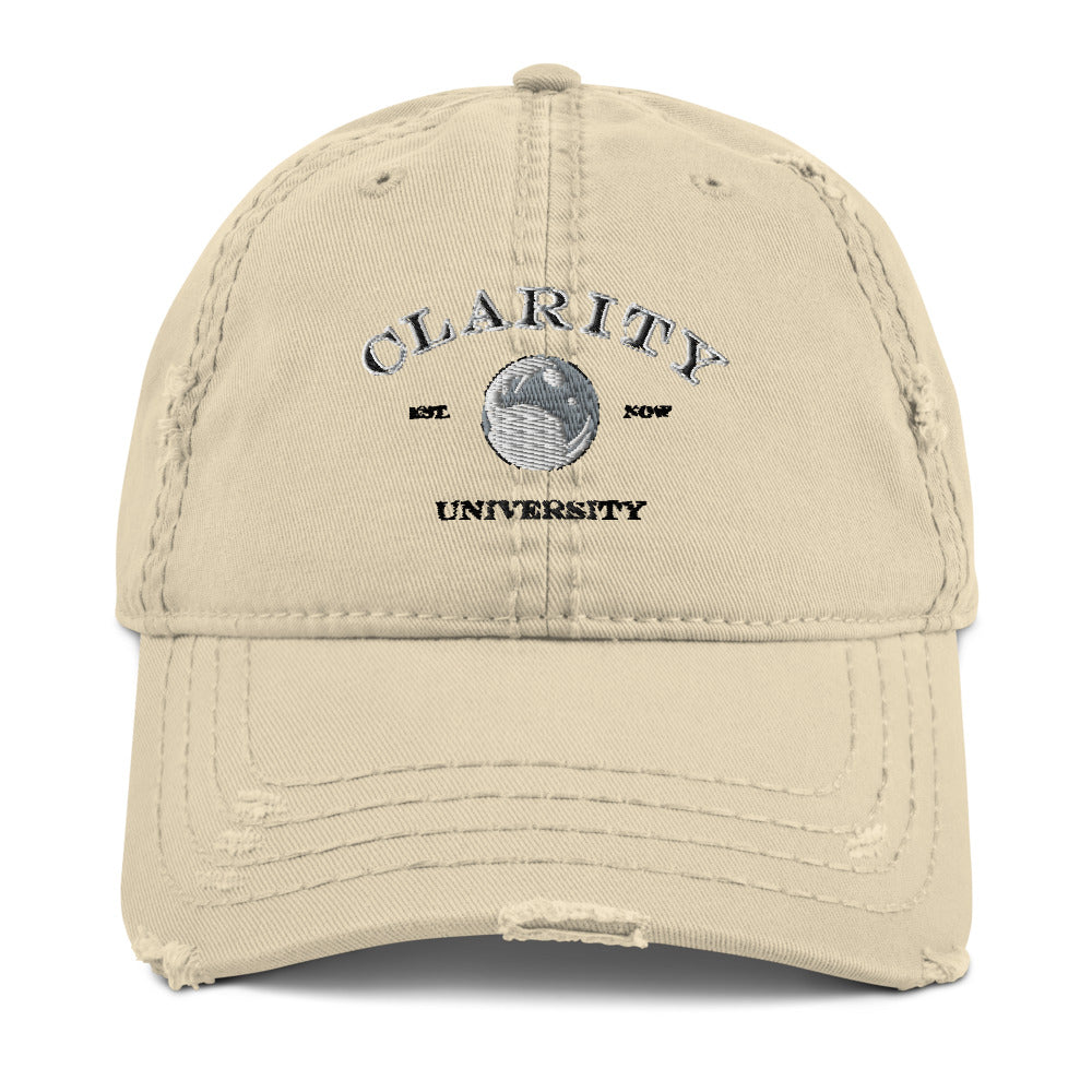 Clarity University Distressed Dad Hat