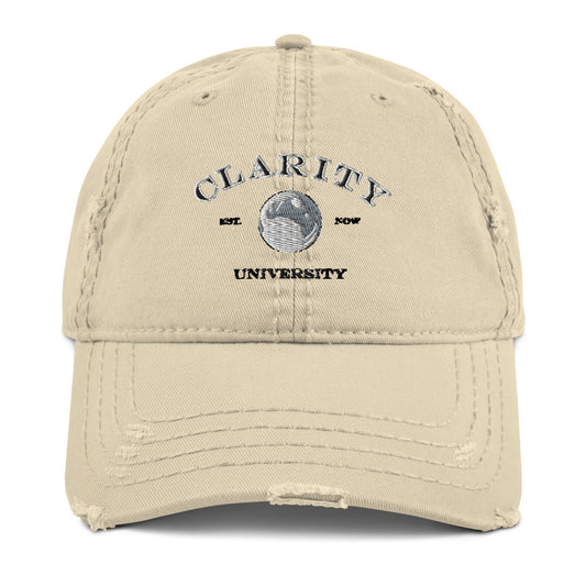 Clarity University Distressed Dad Hat