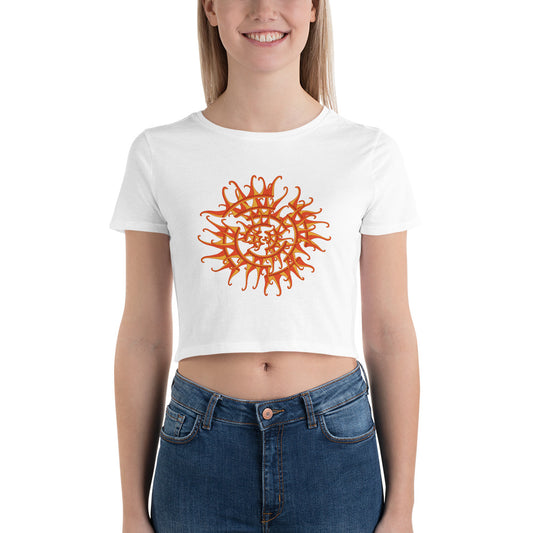 Spiral Sun Women’s Crop Tee